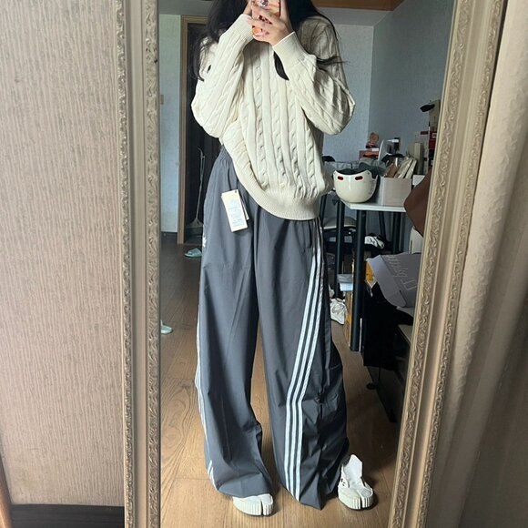 Adidas Grey Sports Pants Women's Size M - Picture 7 of 7